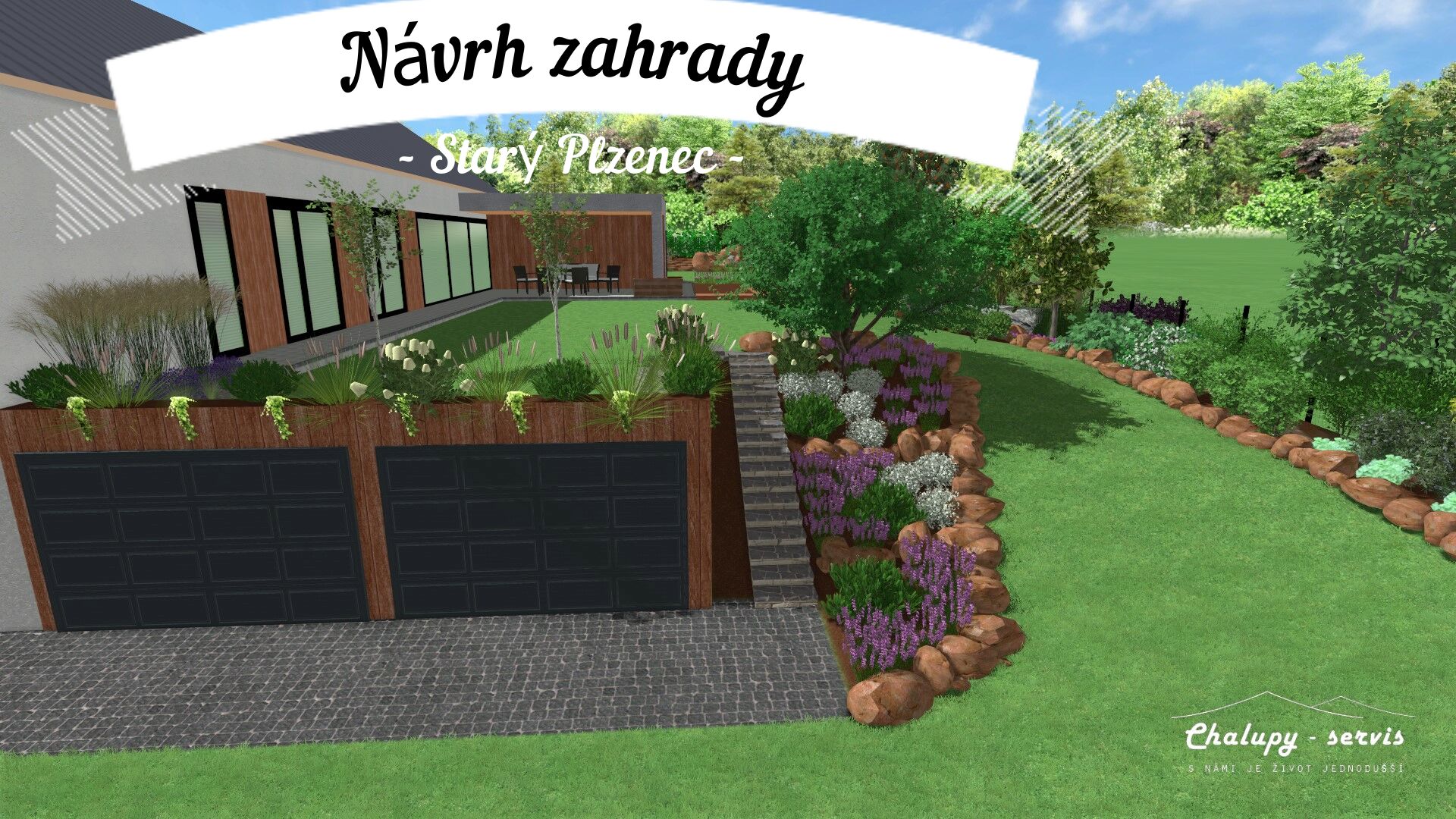 Návrh zahrady Starý Plzenec